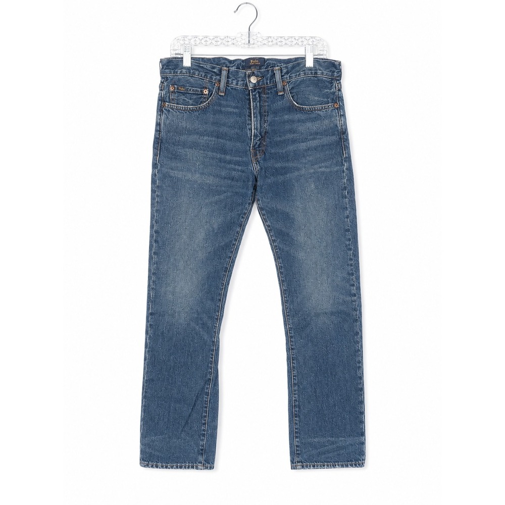 Levis Boyfriend Jeans Womens 33 Light Wash Blue Mid Rise Tapered Stretch Denim